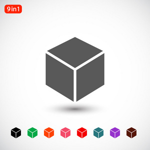 icono de diseo de logotipo de cubo 3D