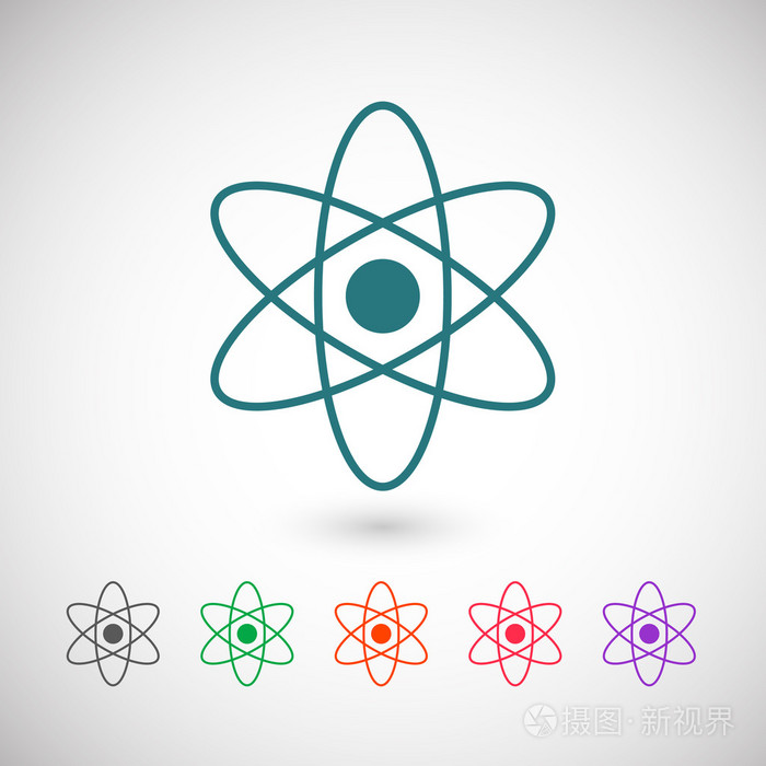 抽象物理科学模型图标