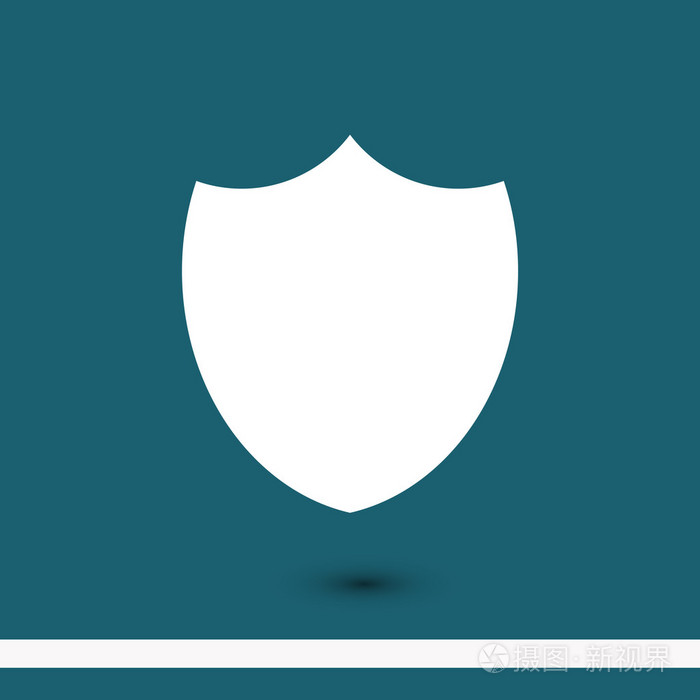 盾牌平面设计图标