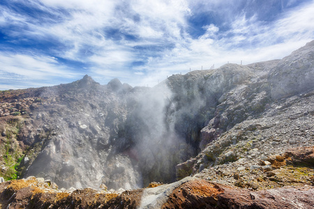 在瓜德罗普岛的苏弗里耶尔火山