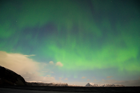 冰岛南部 北极光 北极光