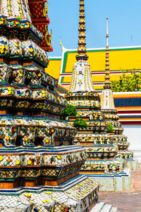 殿的卧佛，曼谷，泰国佛寺