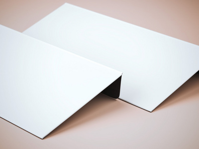 两个空白的白色信封