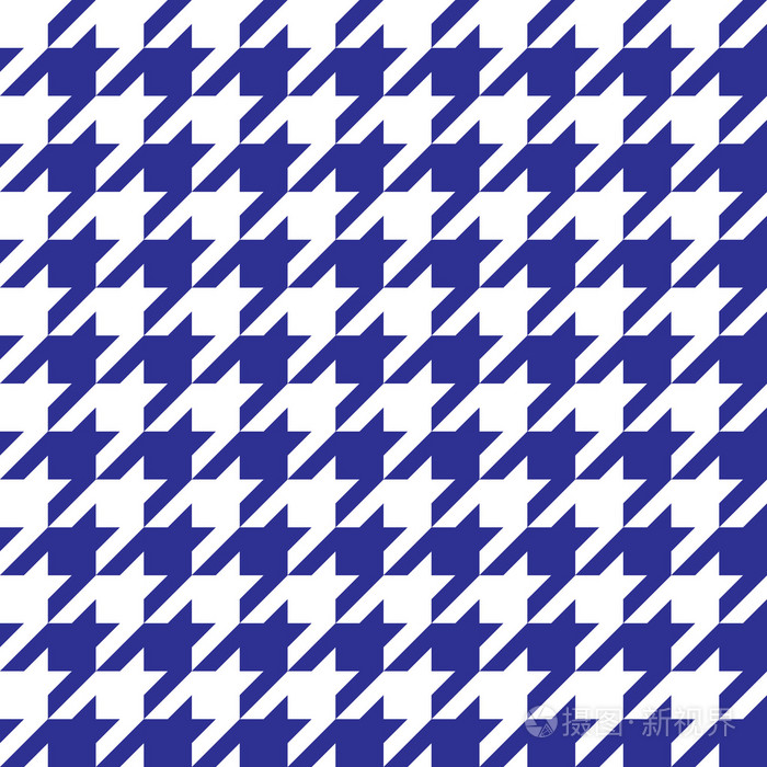 在向量中的千鸟格图案蓝色