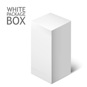 白色的包装盒。样机模板
