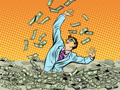 对金钱的贪婪图片