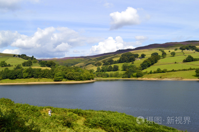 在英国德比郡，英格兰 Ladybower 水库