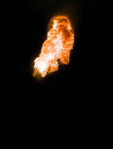 强大的火焰,真实照片照片