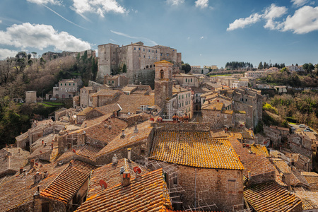 皮蒂利亚诺。意大利格罗塞托省的古城
