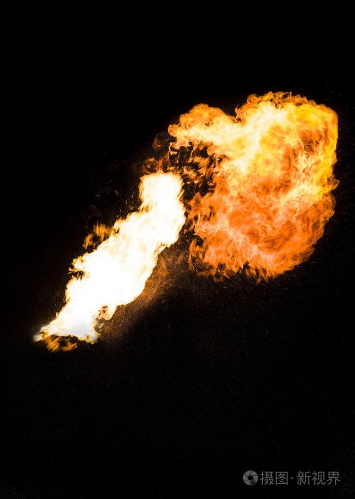 强大的火焰真实照片