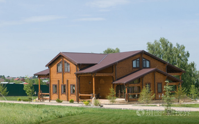 两层的木屋,莫斯科俄罗斯