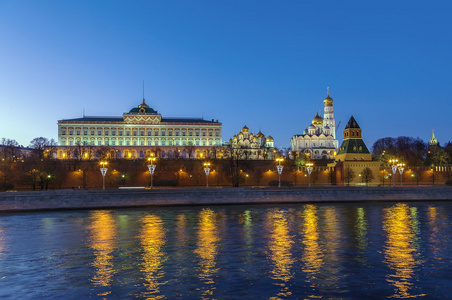莫斯科克里姆林宫，俄罗斯的视图