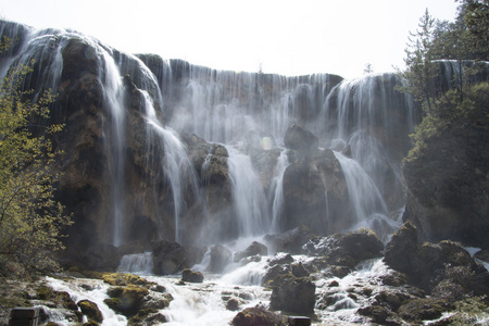 美丽的风景，九寨沟，四川省，中国