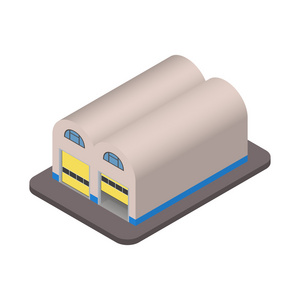 等距仓库建立您的 3d 应用程序的图标