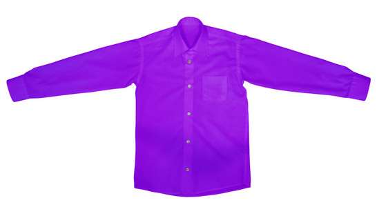 长长的袖子紫色衬衫