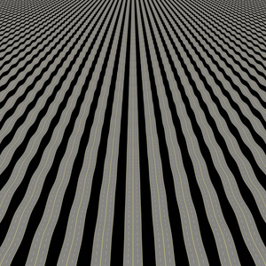 平行的波浪沥青道路隔离在黑色背景上照片