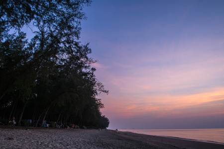 Wanakorn 海滩在暮光公园巴蜀府, 泰国