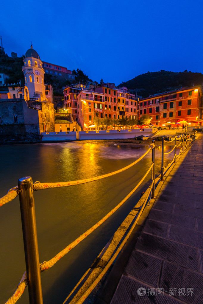 五渔村,意大利美丽的夜晚风景