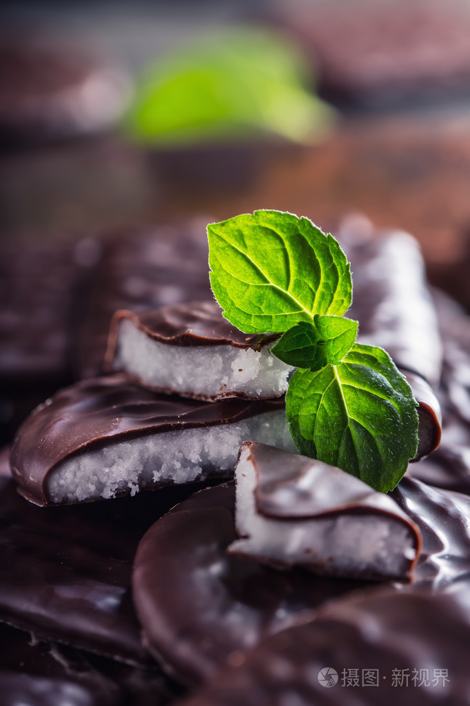巧克力薄荷饼干薄荷薄荷薄荷醇黑巧克力薄荷奶油黑巧克力薄荷馅儿薄荷