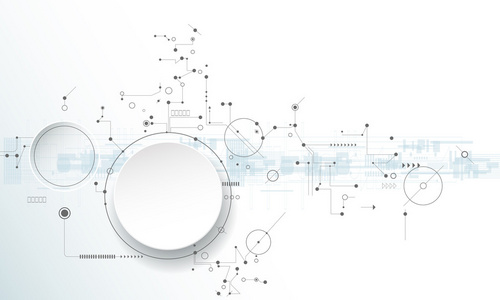 矢量图电路板 高科技数字技术与工程