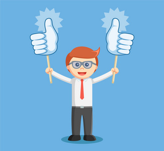 用拇指向上可爱鸭子卡通图片