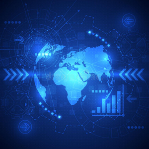 电路 商业 网络 工程 网络空间 插图 连接 地球 综合