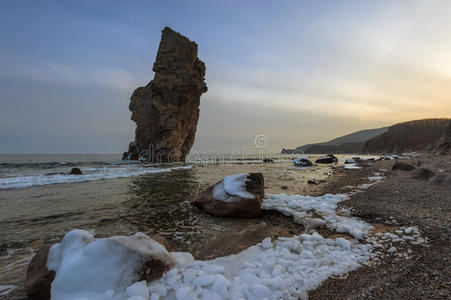 自然 颜色 旅行 高的 天空 冬天 群岛 日落 海湾 岩石