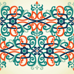 织物 曲线 刺绣 花的 框架 阿拉伯语 伊斯兰教 古典的