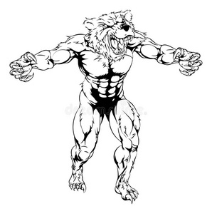 熊恐怖运动吉祥物照片