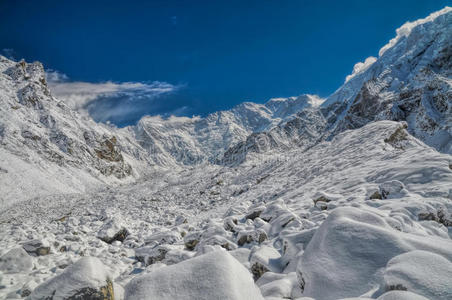 登山 徒步旅行 自然 尼泊尔 尼泊尔人 全景 山谷 风景