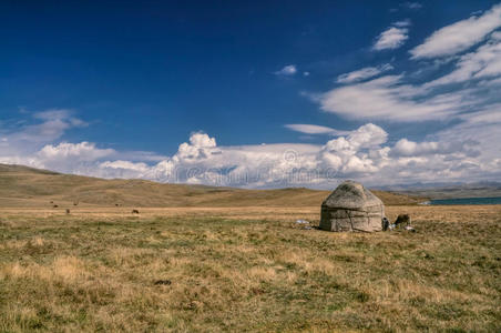 丘陵 部落 阿拉 公司 风景 自然 住处 草地 游牧民族