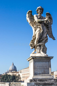 意大利罗马哈德里安桥上的天使雕像