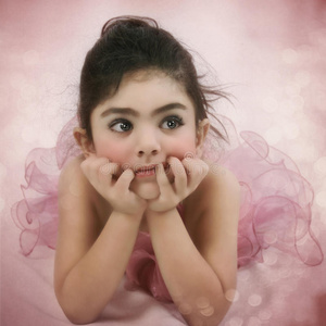 图图 芭蕾舞演员 粉红色 女孩 小孩 肖像 连衣裙 芭蕾