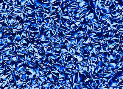 浮雕蓝色玻璃水晶背景
