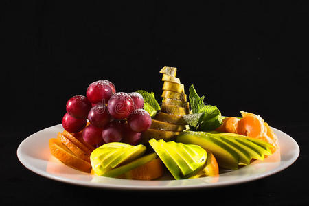 水果盘照片