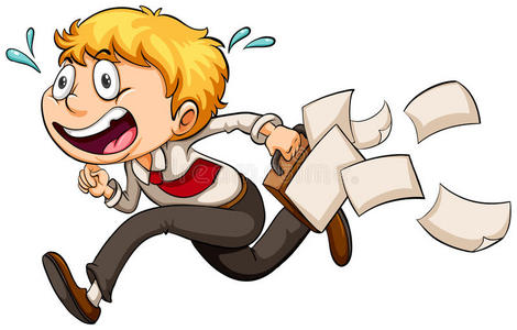 匆忙的上班族图片