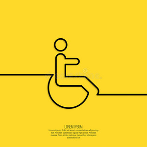 男人 停车 老年人 象形图 残疾人 残疾 不动 健康 偶像
