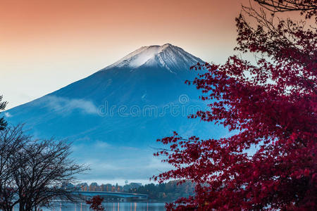 火山 早晨 远的 和平 攀登 日出 日本人 富士 川崎 日落