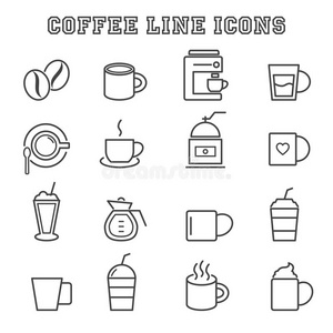 咖啡线图标