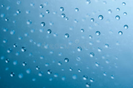 雨滴 液体 天气 特写镜头 泡沫 气泡 复制空间 玻璃