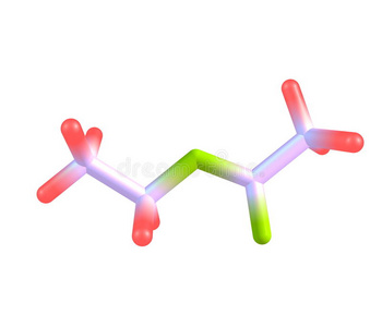 乙酸乙酯分子在白色上分离