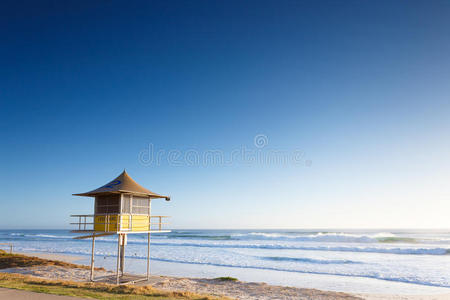 海岸 日出 昆士兰 澳大利亚 美丽的 海景 海滩 昆士兰州