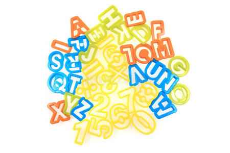 彩色塑料字母表