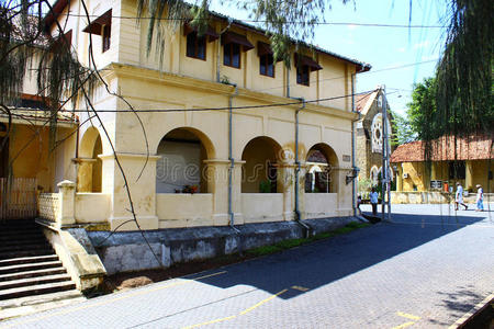 堡垒 斯里兰卡 锡兰 古老的 兰卡 加勒 荷兰语 亚洲 房子