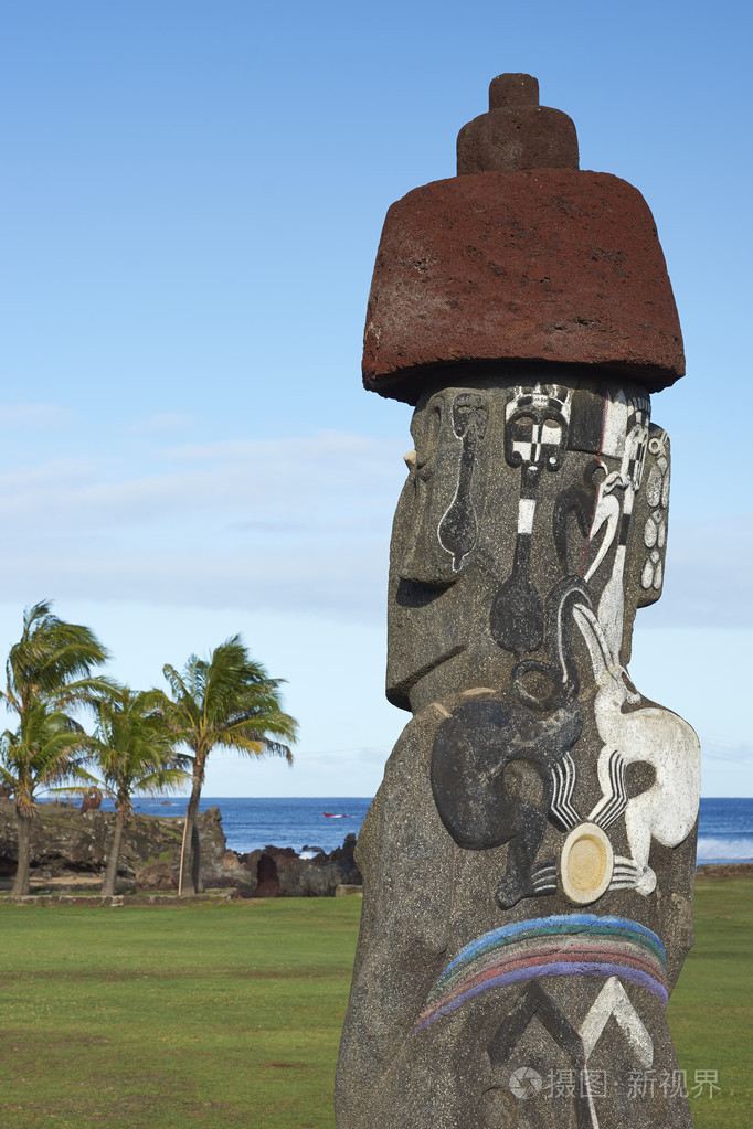复活节岛上的巨石雕像