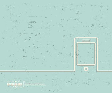 创意矢量电话。 艺术插图模板背景。 用于