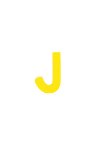 孤立的 J 大写字母