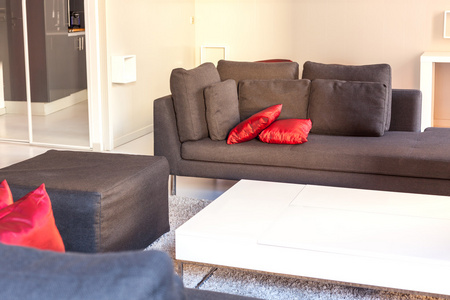 现代公寓舒适的家具