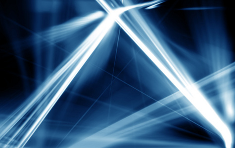 llaser数字bluel光激光线的抽象. 蓝色背景.照片
