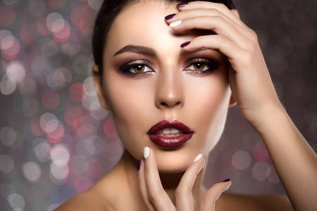 欧美美发模特图片